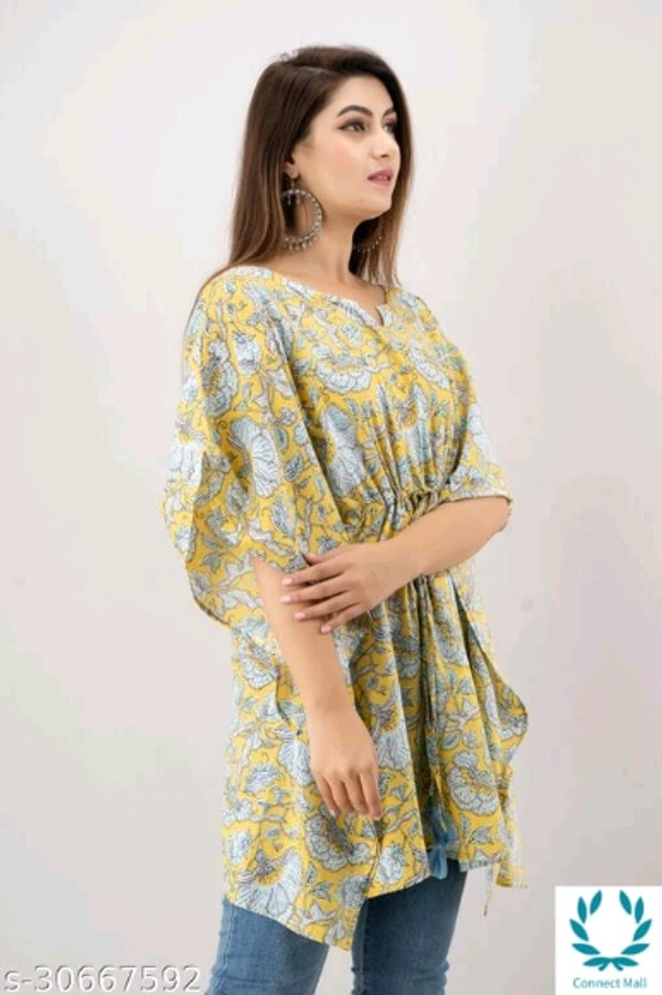 Alisha Refined Kurtis - M (Bust Size: 38 in) , Cotton, Printed, Pack of : 1